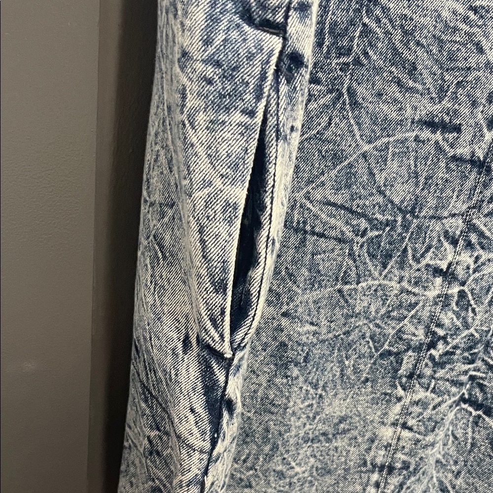 Who What Wear Indigo Textured Jean Dress - Picture 5 of 6